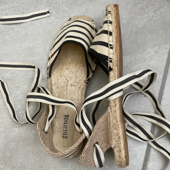 Soludos Striped Ankle Tie Espadrilles - Picture 9 of 9